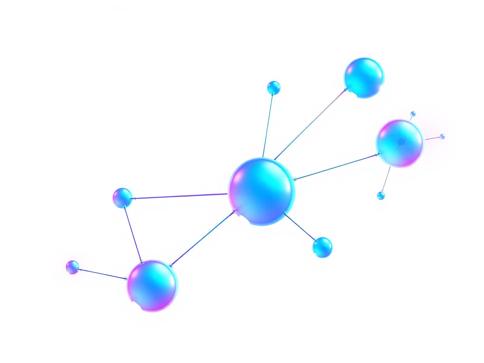Modern AI neural network illustration